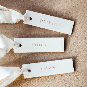 Minimalist Wedding Name Place Cards