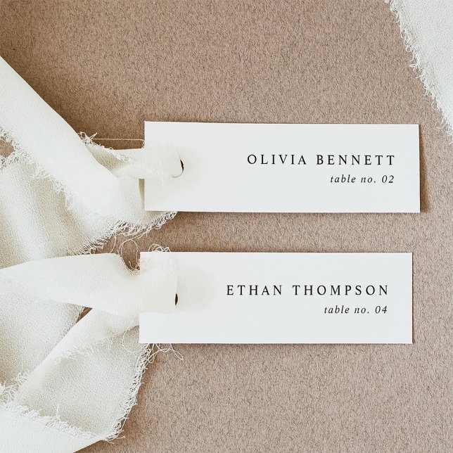 Minimalist Wedding Name Place Cards (Creator Uploaded)