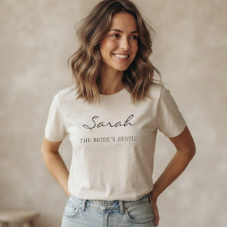 Minimalist Wedding Party Shirt Best Friend Wedding