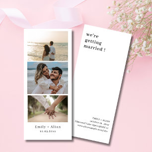Minimalist Wedding Photo booth strip frame elegent Save The Date