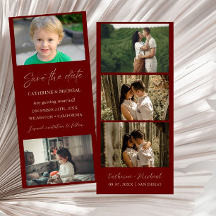 Minimalist Wedding Photo booth strip frame Save The Date