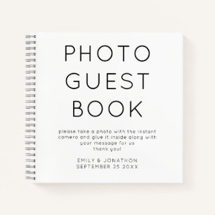 Minimalist Wedding Photo Guest Book