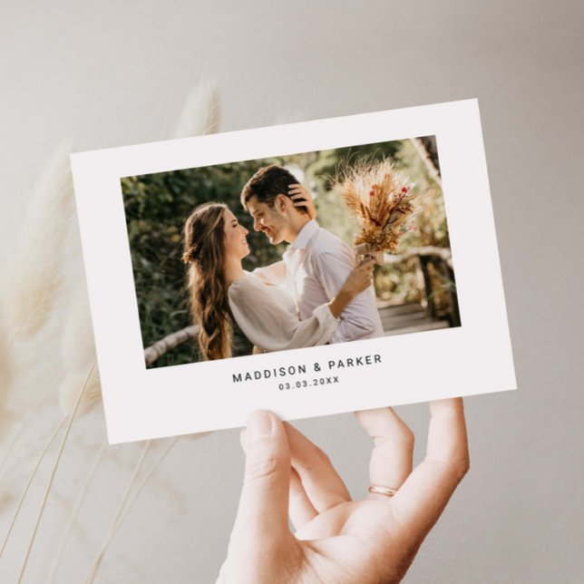 Minimalist Wedding Photo Thank You Card (Creator Uploaded)