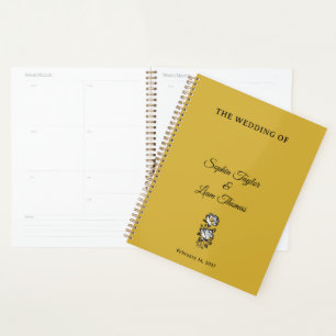 Minimalist Wedding Planner Metallic Gold Design
