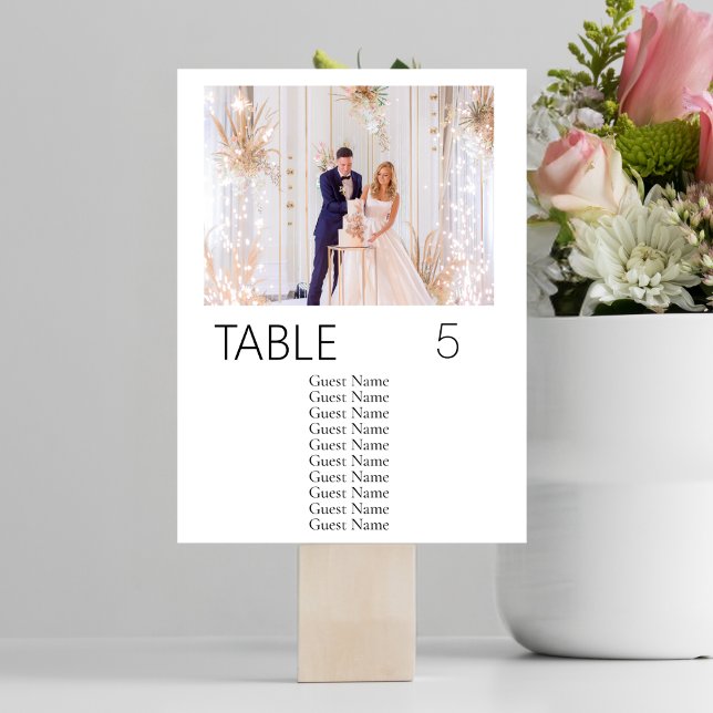 Minimalist Wedding Reception Birthday Bridal Party Table Number (Creator Uploaded)