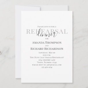 Minimalist Wedding Rehearsal Dinner Template