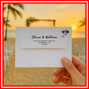 Minimalist Wedding   Return Address Envelope