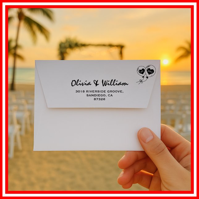 Minimalist Wedding | Return Address Envelope (Creator Uploaded)