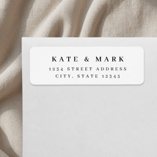 Minimalist Wedding Return Address Label