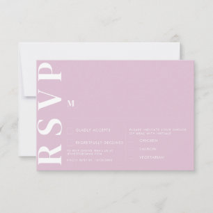 Minimalist Wedding RSVP Cards