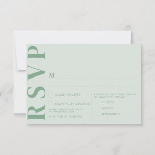 Minimalist Wedding RSVP Cards