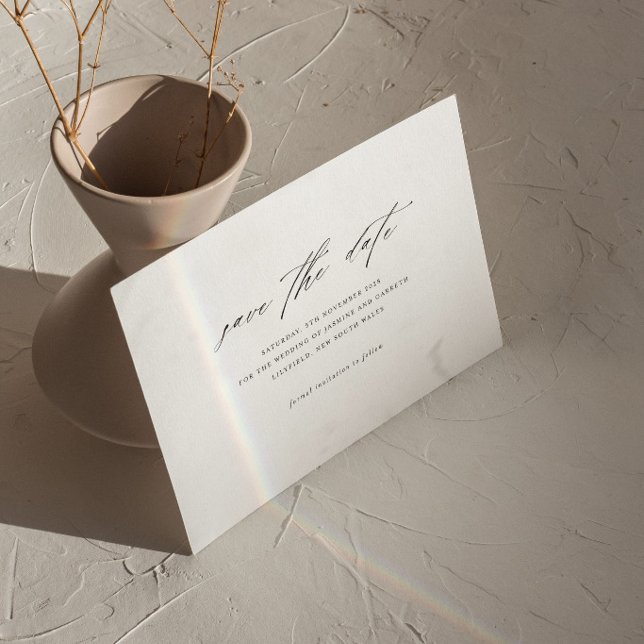 Minimalist Wedding Save The Date Card (Creator Uploaded)