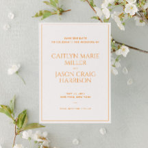 Minimalist Wedding Save the Date