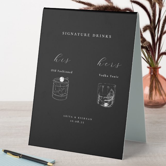 Minimalist Wedding Signature Drinks (In SItu (Table))