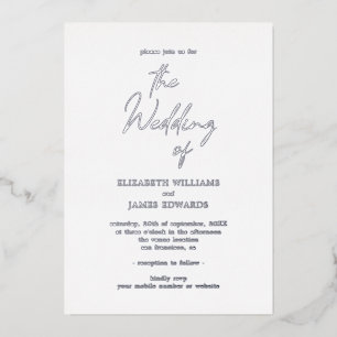 Minimalist Wedding Simple Handwriting All In One