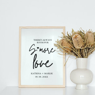 Minimalist wedding s'more love station sign