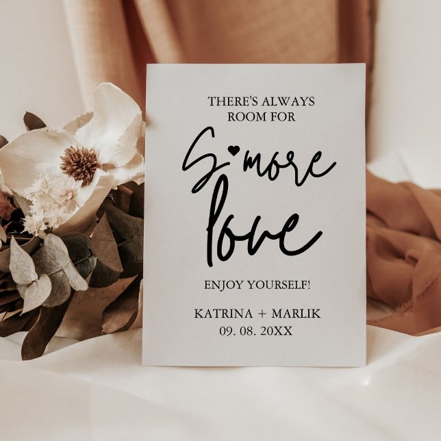  Minimalist wedding s'more love station sign (Creator Uploaded)