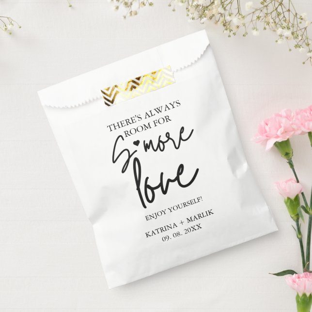  Minimalist wedding s'more love station sign Favour Bag (Sealed)