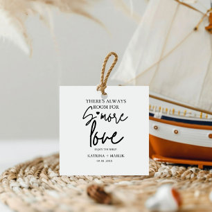 Minimalist wedding s'more love station sign Favour Tags