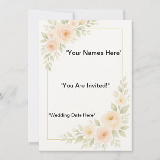 Minimalist Wedding Stationery Invitation