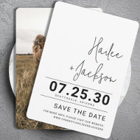 Minimalist Wedding Stylish Clean Simple Bold