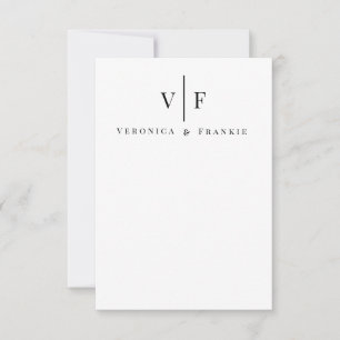 Minimalist Wedding Thank You Cards