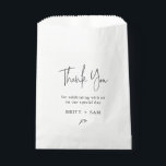 Minimalist Wedding Thank You Handwritten Script  Favour Bag<br><div class="desc">Can be customised to suit your needs.
© Gorjo Designs. Made for you via the Zazzle platform.

// Need help customising your design? Got other ideas? Feel free to contact me (Zoe) directly via the contact button below.</div>
