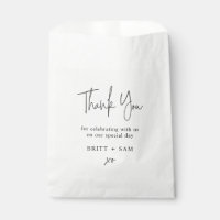 Minimalist Wedding Thank You Handwritten Script 