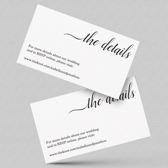 Minimalist Wedding Website Enclosure Card (Creator Uploaded)