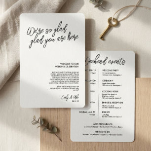 Minimalist Wedding Welcome Bag Insert Program