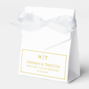 Minimalist Wedding Welcome Modern Wedding Party Favour Box