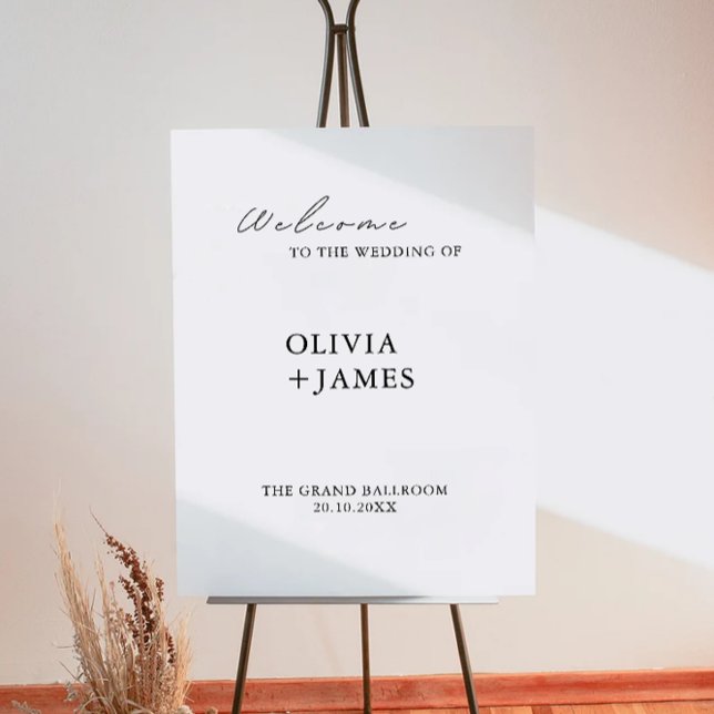 Minimalist Wedding Welcome Sign (Minimalist Wedding Welcome Sign)