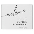 Minimalist Wedding Welcome Sign