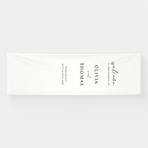 Minimalist Wedding Welcome Sign – Custom 