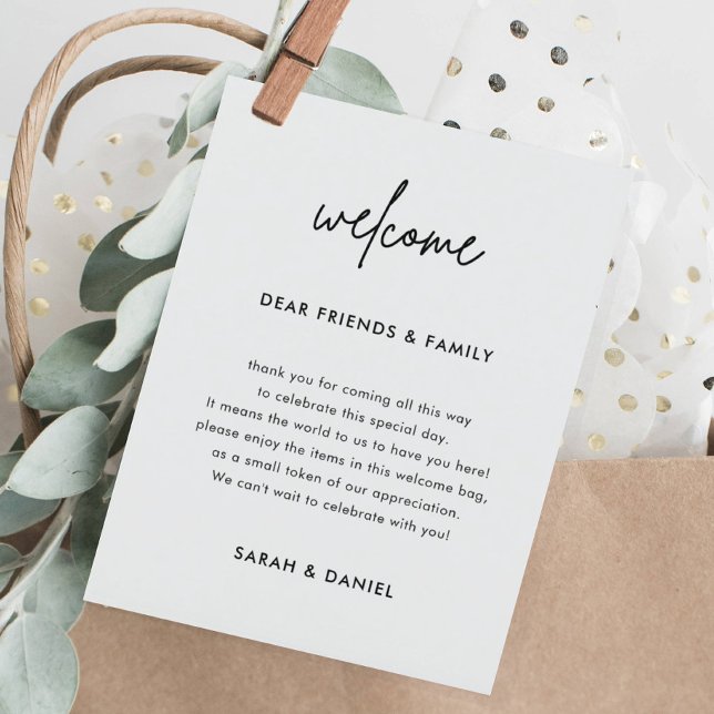 Minimalist Wedding WelcomeTimeline Itinerary (Creator Uploaded)