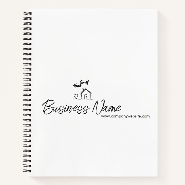 Minimalist Welcome Home Client Appreciation Notebook (Front)