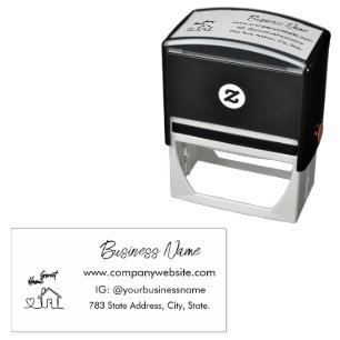 Minimalist Welcome Home Client Appreciation Self-inking Stamp