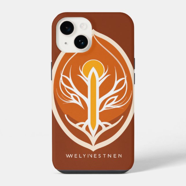 Minimalist Wellness Logo - Vector Design iPhone Case (Back)
