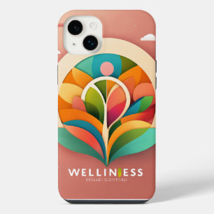 Minimalist Wellness Logo - Vector Design iPhone 14 Plus Case