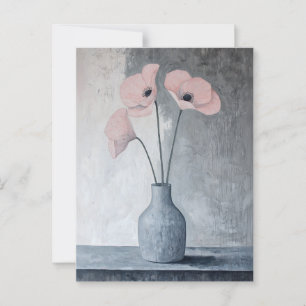 Minimalist Whimsy Flowers No.028 Postcard
