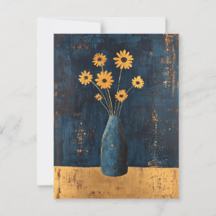 Minimalist Whimsy Flowers No.059 Postcard