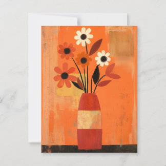 Minimalist Whimsy Flowers No.082 Postcard
