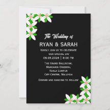 Minimalist White and Green Flower
