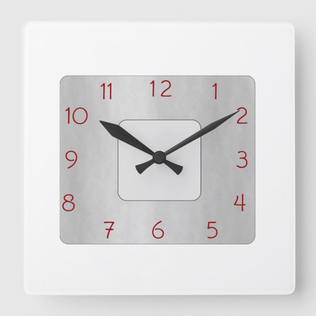 Minimalist White and Grey>Popular Wall Clock (Front)