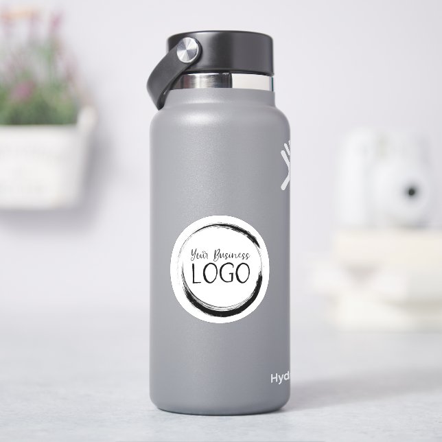 Minimalist White Circle Business Logo (HydroFlask)