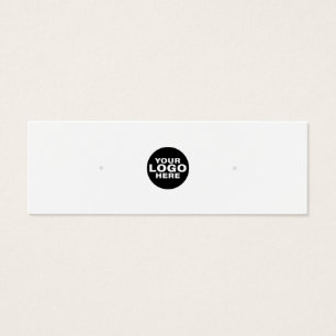 Minimalist White Earring Jewelry Display Card