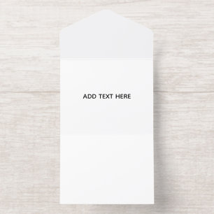Minimalist White Elegant for Any Occasions All In One Invitation