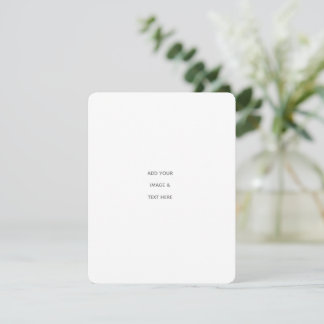 Minimalist White Elegant for Any Occasions Announcement