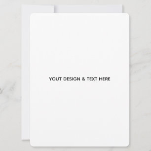 Minimalist White Elegant for Any Occasions Card