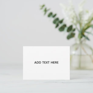 Minimalist White Elegant for Any Occasions Card